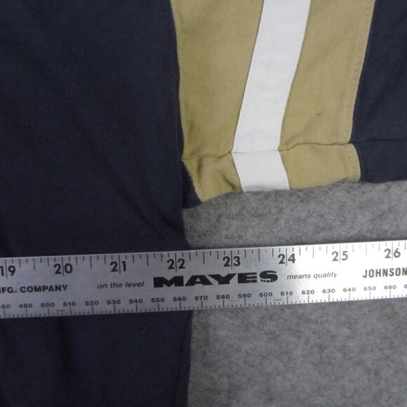 St. Louis Rams Shirt Mens large Navy Gold NFL Football Lee V-Neck Cotton T-Shirt - Picture 5 of 7